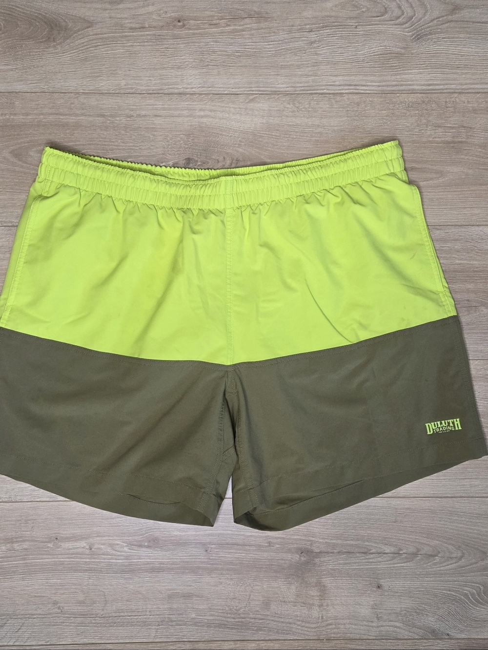 Duluth Colorblock Swim Trunks Mens 2XL Lined Stretch Board Short